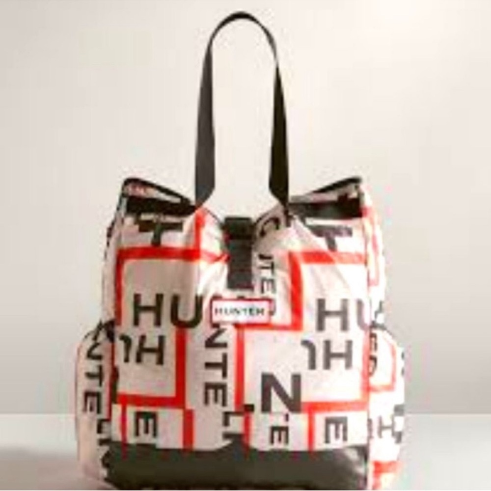 Hunter Original Ripstop Packable Tote Bag Exploded Logo